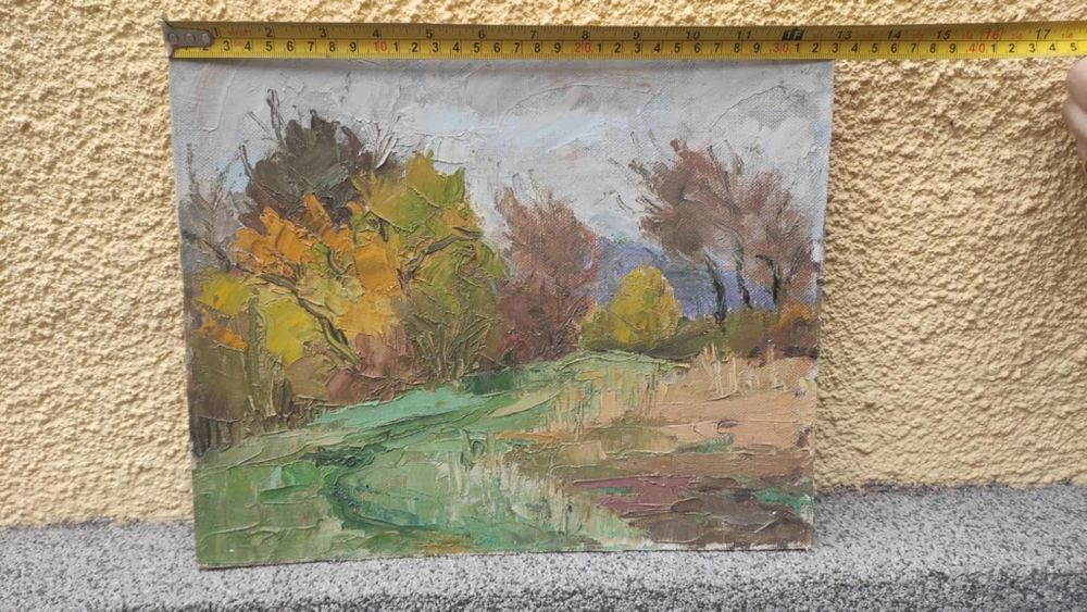 Pictură în ulei, "Toamna la deal", Iolanda Rosa