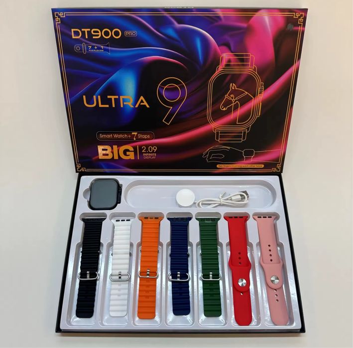 Smartwatch cu 7 curele - SIGILAT