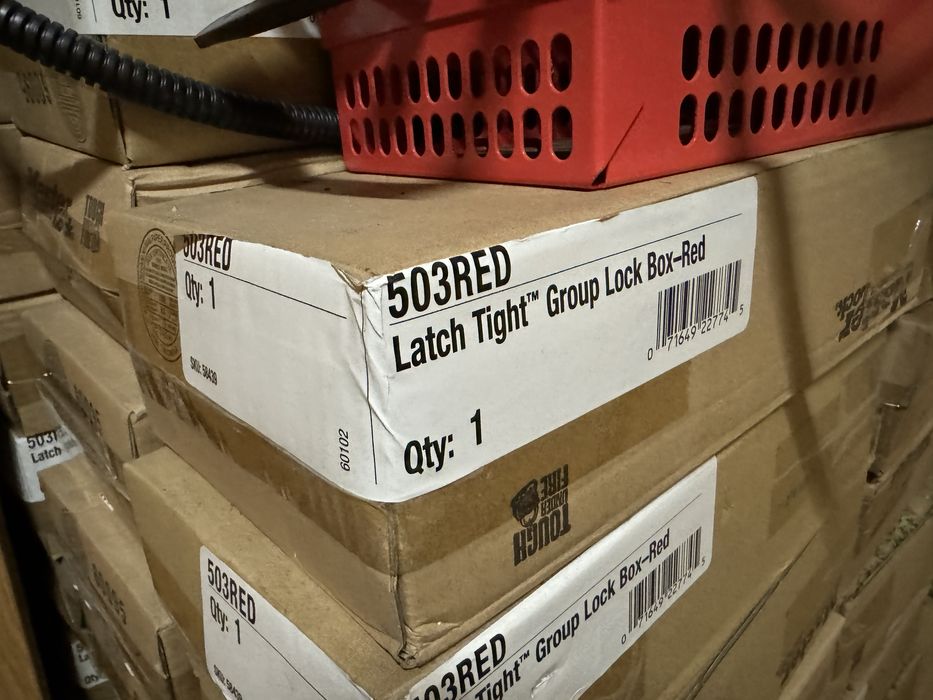 Сейф для ключей. Бокс. Latch Tight™ Red Group Lock Box.