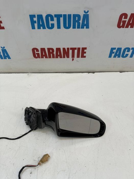 Oglindă dreapta electrică încălzită Audi A4 B6 B7 negru neagră