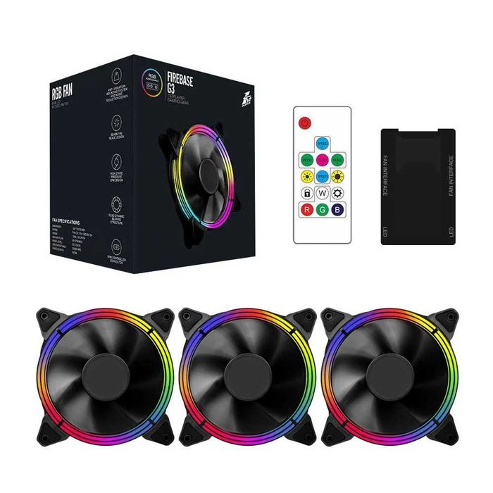 Комплект кулеров 1stPlayer FIREBASE G-3 COMBO 3в1