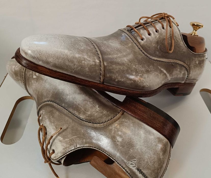 Panfofi de lux 40.5 41 41.5 oxford cap toe GREVE NOI lucrati manual