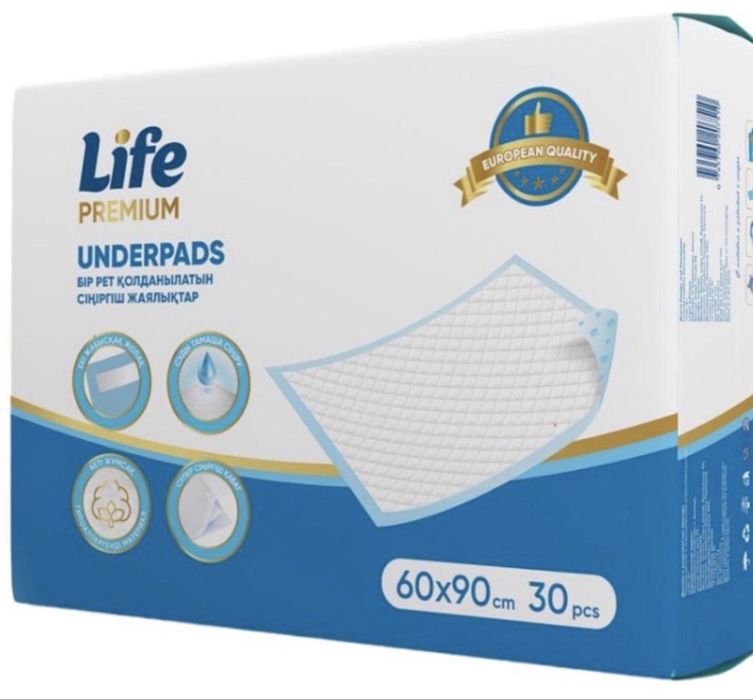 Пеленки лайф премиум размер 60х90