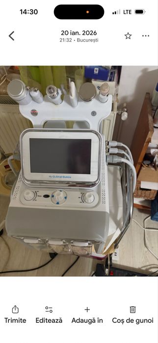 Aparat hidrodermabraziune profesional Small Bubble 6-în-1 – ca nou