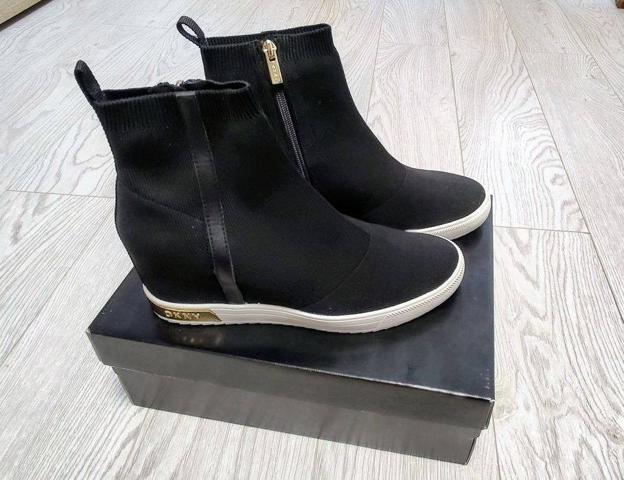 DKNY - ghete dama - sneakers, negru, marimea 41