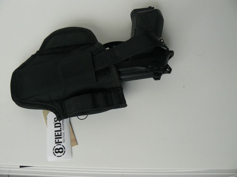 Toc Pistol/Holster Ambidextru Cu Prindere Sold/Curea 8FIELDS Nou,Negru