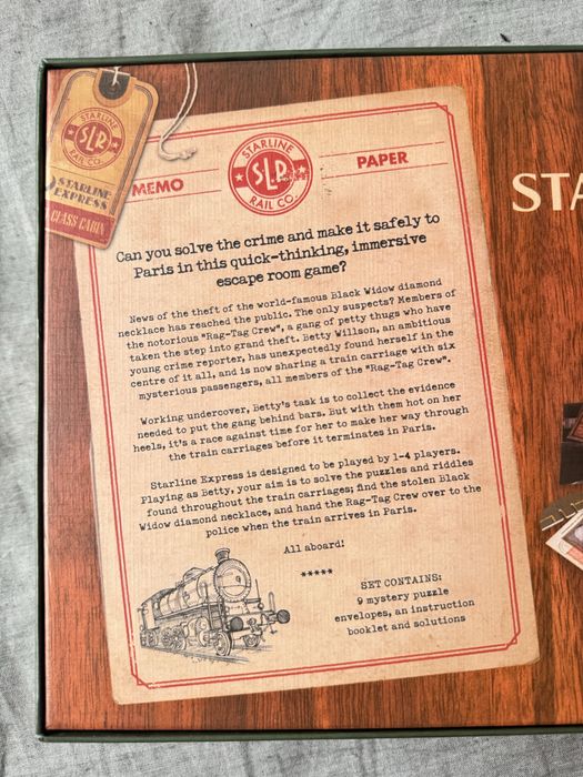 Joc Societate Escape from the Starline Express