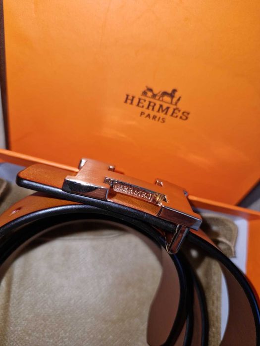 Curea Hermes din piele maro