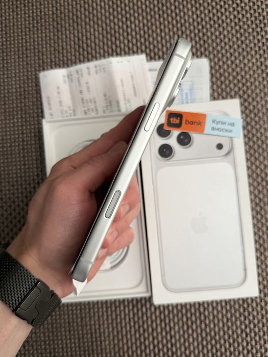 КАТО НОВ!*41€/м iPhone 17 Pro Max*Silver*ЛИЗИНГ TBI айфон 17 про макс 2г Гар!
