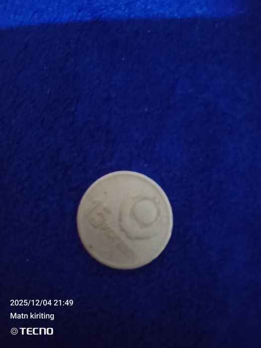 Tarixiy tangalar 1961 yilgi xolati yaxshi saqlangan 65 yillik tarixga