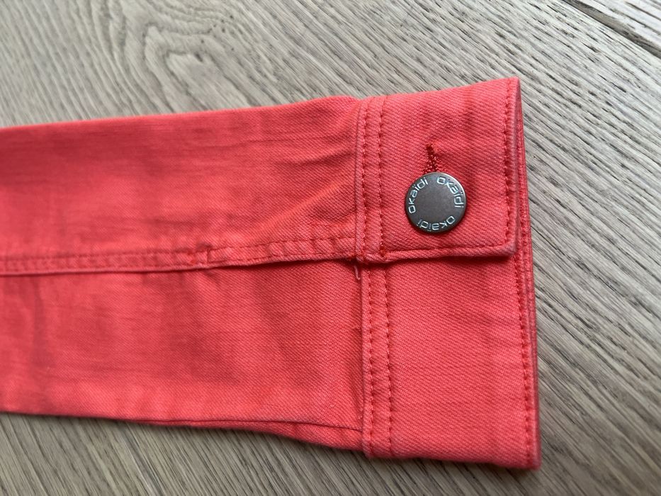 Geacă de blugi fete OKAIDI, 8 ani (128 cm), roz corai