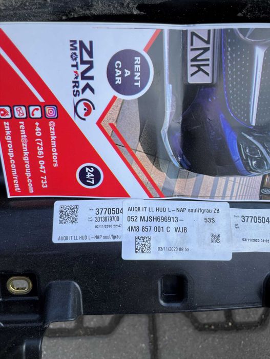 Audi Q8  Q7 kit airbag - plansa bord HUD cusuta in piele / set centuri