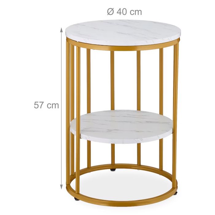 Холна маса, Relaxdays, мраморна визия