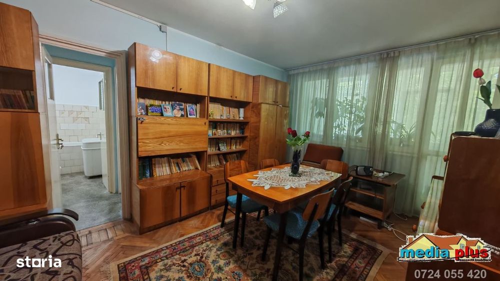Preț avantajos! Apartament 2 camere, etaj 1, liber, 50.000 Euro