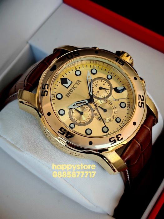 INVICTA Diver Regal Gold 48 mm, Инвикта нов ръчен часовник