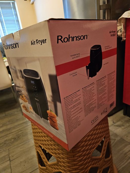 Фритюрник Air Fryer Rohnson R-2837, 1500W, Здравословно готвене, Капац
