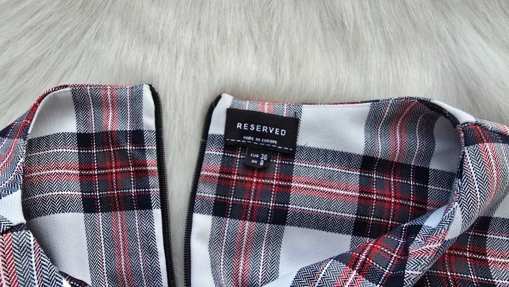 Дамска карирана рокля Л-ХЛ