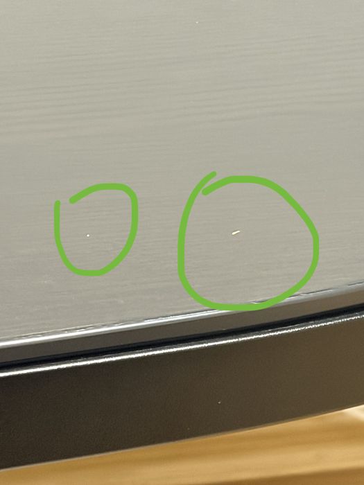 Birou Ikea Bekant negru-maro semi-rotund, cu organizator cabluri bonus