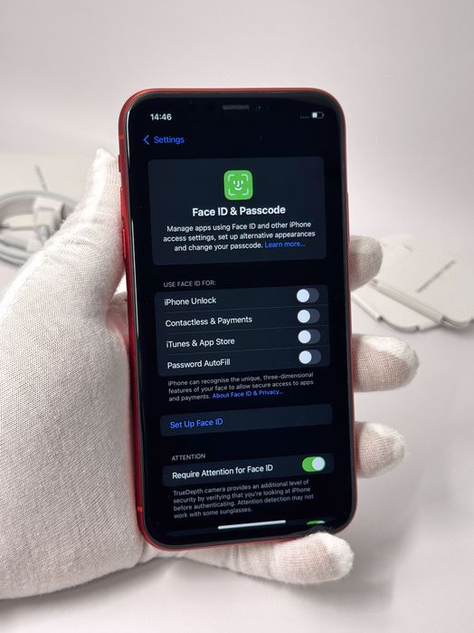 iPhone XR, 64GB, Product Red, 100% батерия, КАТО НОВ, 1г. ГАРАНЦИЯ!