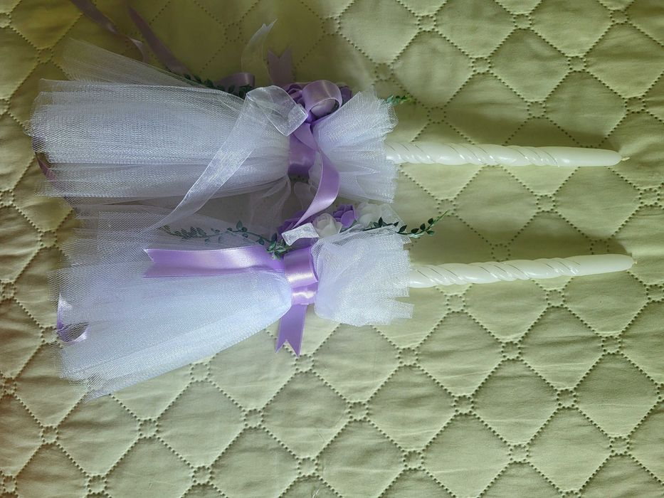 Сватбена кошница и ритуални свещи