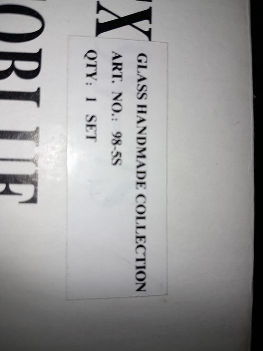 Pahare din sticla colorata hand made italia