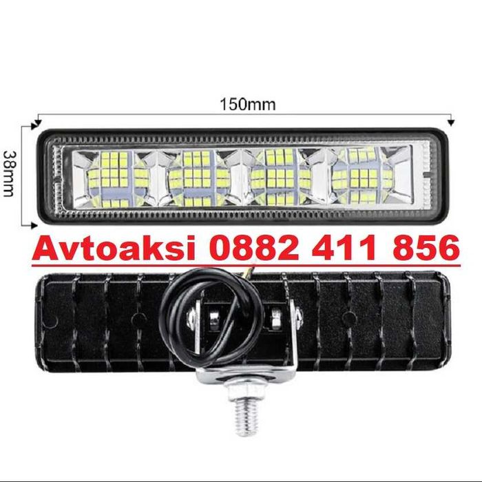 Халоген диоден с лупи 72W -0103