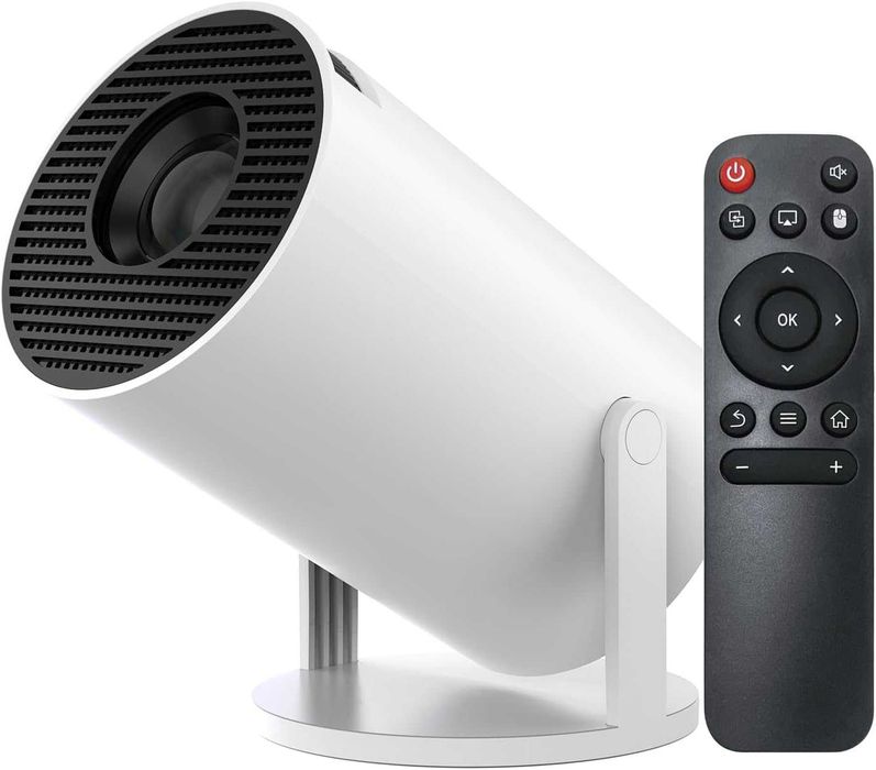 Мини проектор, интелигентен 4K 1080P проектор с WIFI 6 и Bluetooth