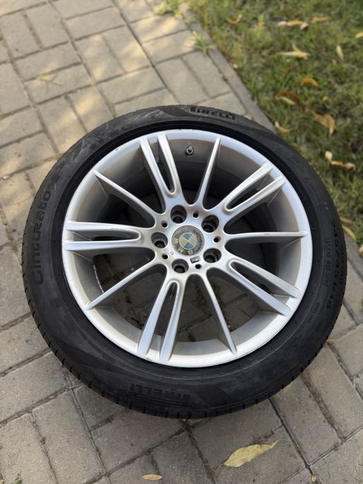 Jante BMW + Cauciucuri vara 245/45/18 M originale ET 37 5x120 in 2 latimi