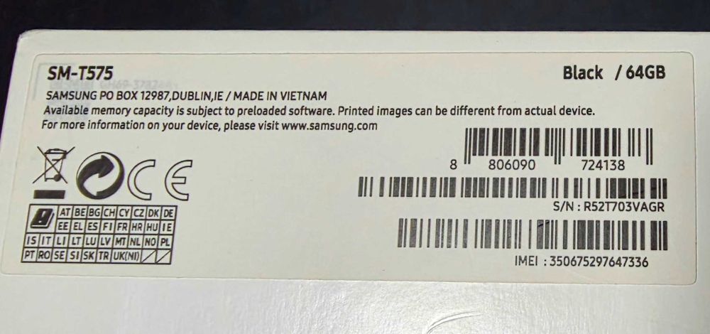 Samsung Galaxy Tab Active3 SM-T575, pachet complet, stare perfectă