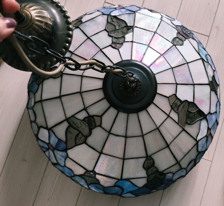 Lampa tavan Tiffany 55 cm, 3 fasunguri