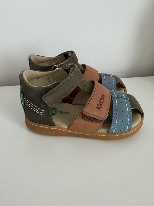 Sandale copii din piele Kickers, marime 24