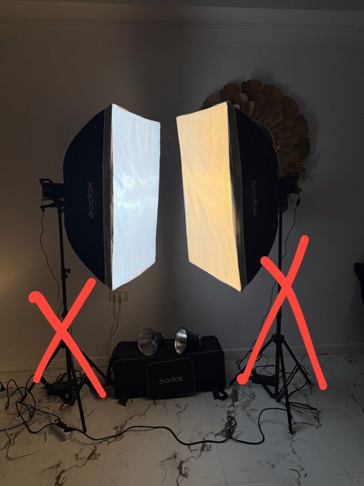 Un set de lămpi Godox Litemons LA 150 Bi LED .