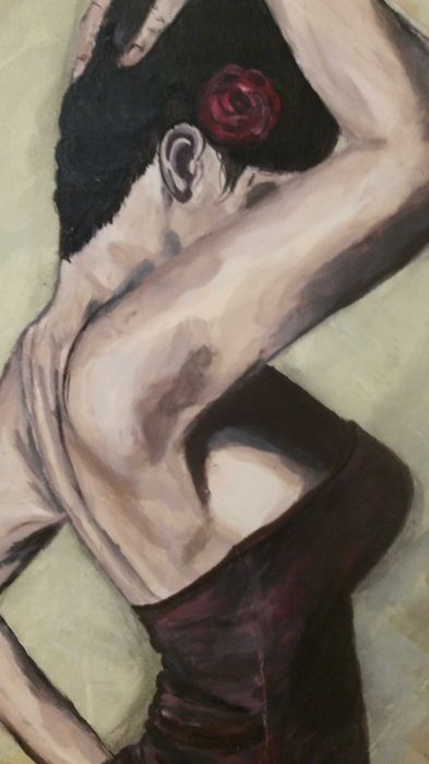 Картина, рисувана и подписана от художничката Рита Кутин.