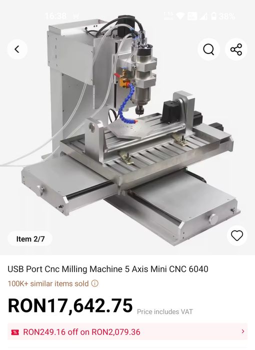 CNC 5 AXE - Mașina de frezat in 3 sau 5 axe