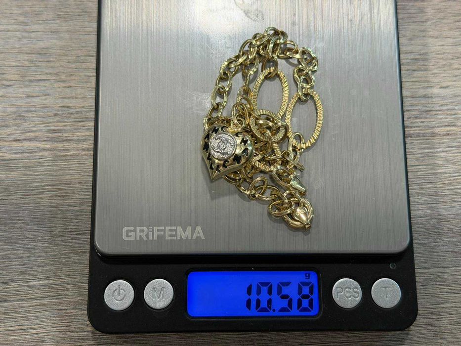 Златен синджир със сърце 14К- 10,58гр