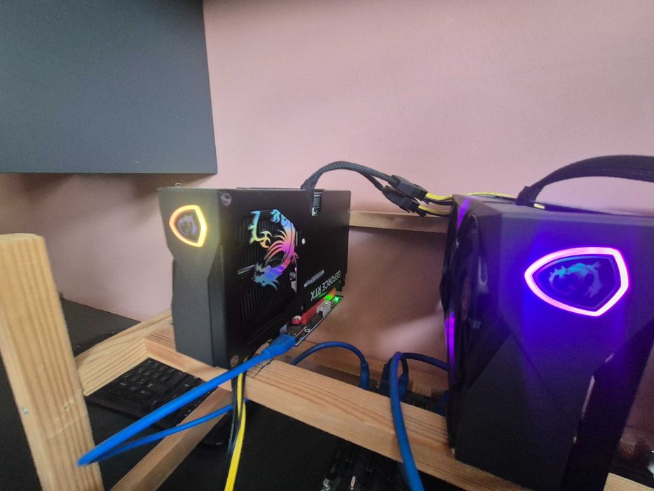 GPU риг 4× RTX 5060 Ti 16GB – 64GB VRAM, i5-12400F, NVMe, почти нов