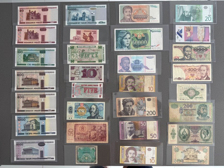 Lot Bancnote UNC Europa/Africa/Asia/America/Oceania