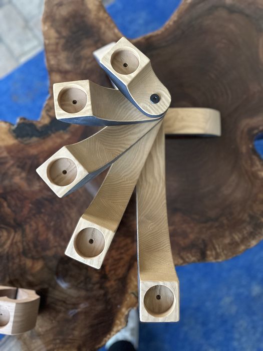 Дървен свещник от ясен