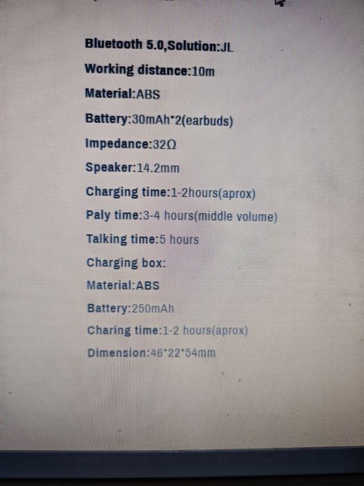 Безжични слушалки  wireless bluetooth earpods