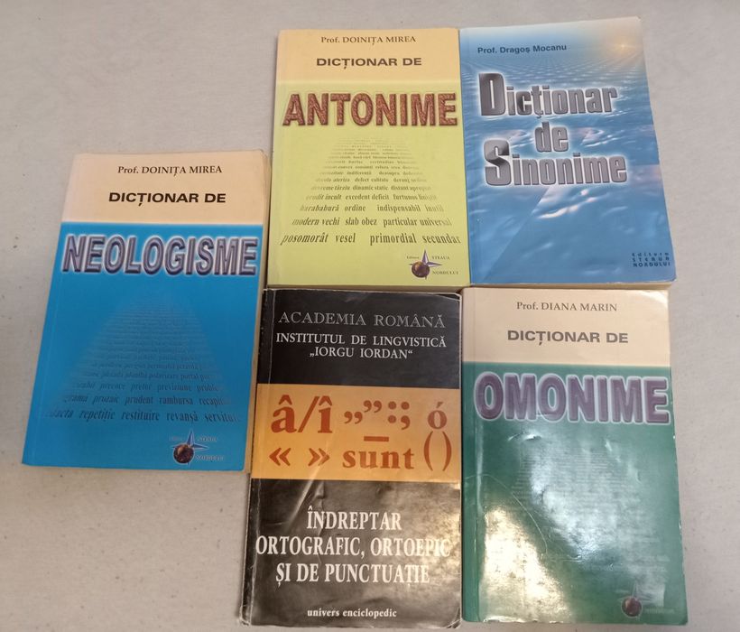 Dicționare: antonime, omonime, sinonime, neologisme