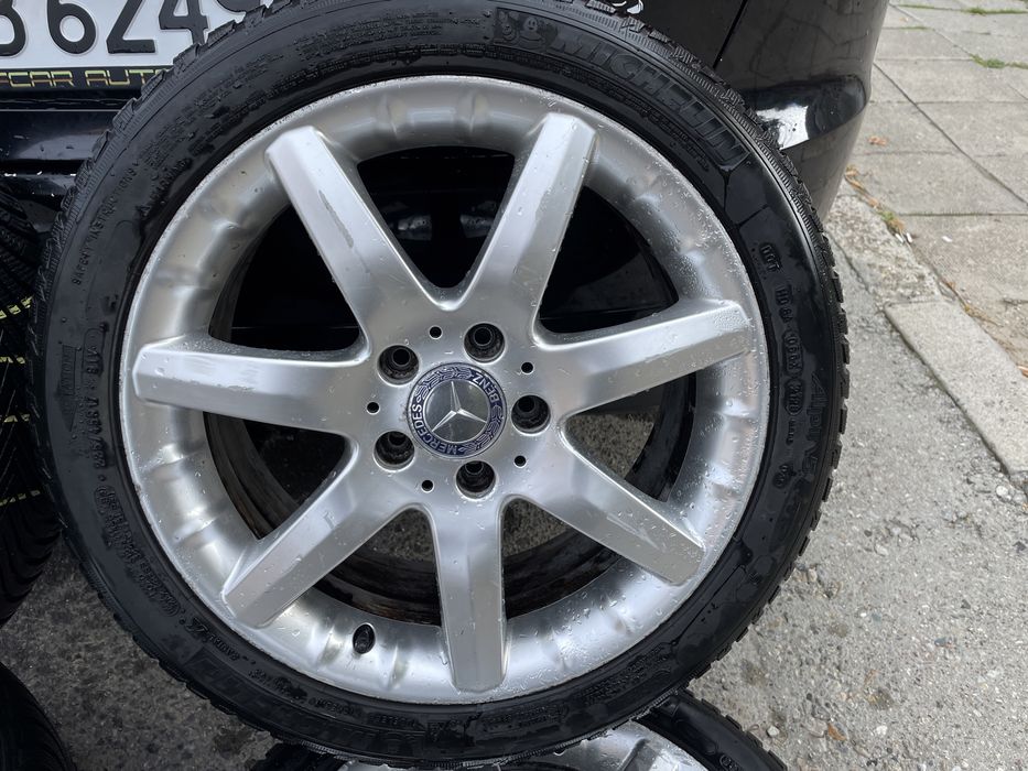 Mercedes джанти 17” C-class Ц-класа със зимни гуми Micheline Alpine 5