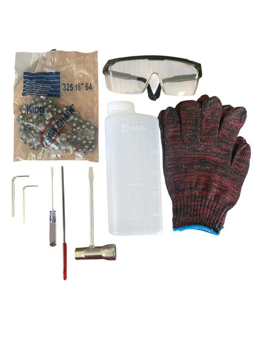 Бензинова резачка за дърва 68 куб. KraftRoyal с 2 вериги