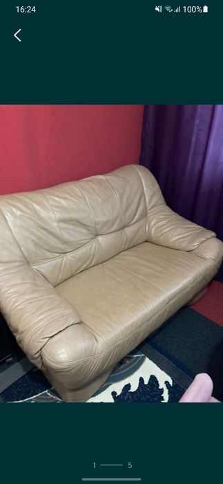 Vand set canapele piele