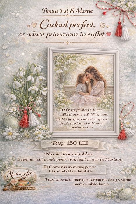 Mărțișor sau Ziua mamei/femeii unic si aparte