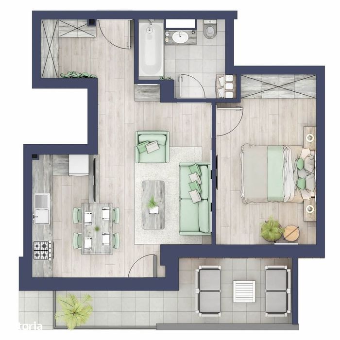 Chirie apartament 2 camere - complex rezidențial Nou, Turnisor, Sibiu