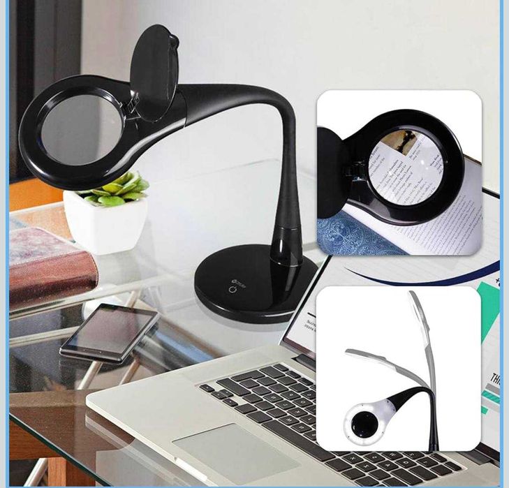 Lampă LED cu lupă Clear Sun – reglabilă, ideală pentru precizie