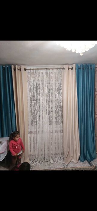 Карниз со шторами