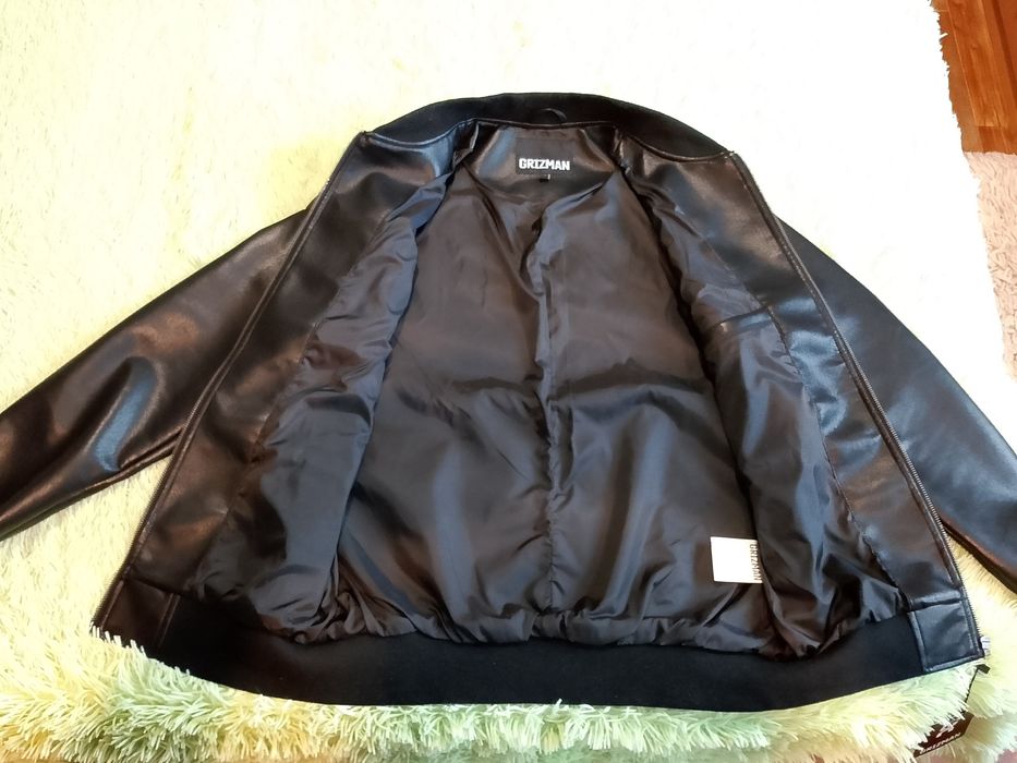 Бомбер экокожа новый