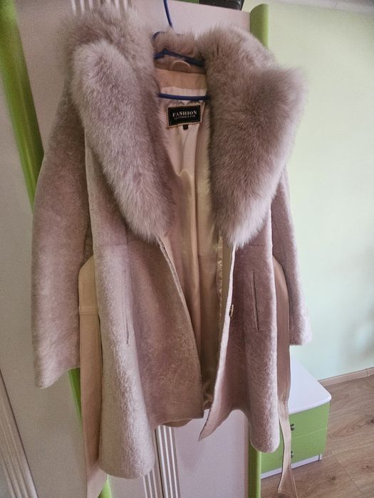 Дамско кожено палто XL размер