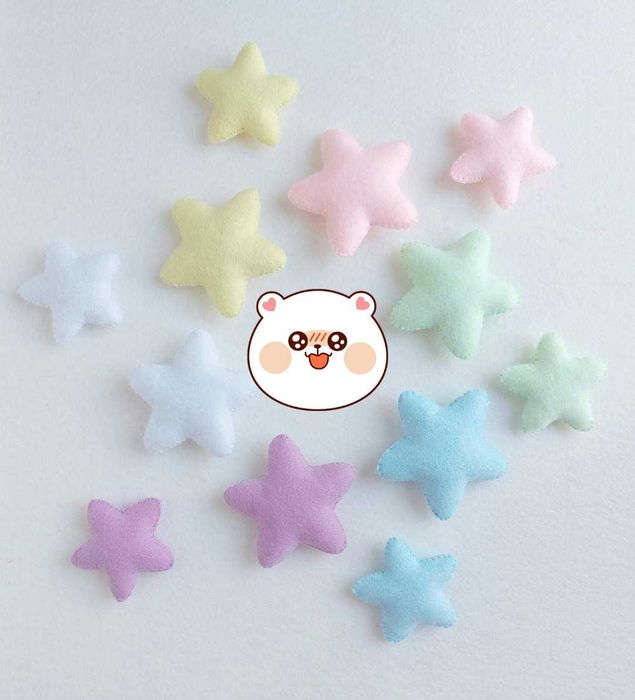 Decoratiuni candy fetru handmade